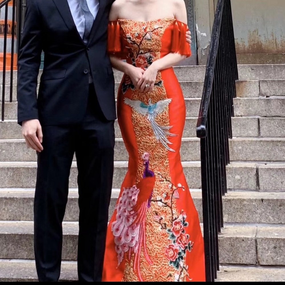 Asian style wedding dress small